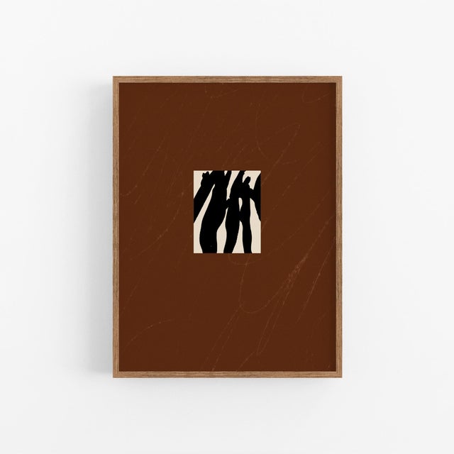 Contemporary Contemporary Abstract Brown Giclee Print For Sale - Image 3 of 5