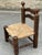 Vintage Oak and Straw Coffee Chair, 1960s For Sale - Image 5 of 18
