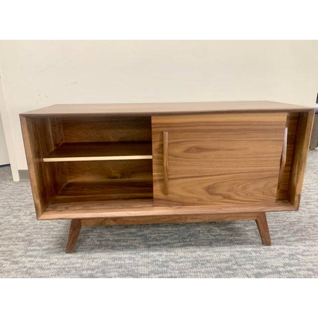 Mid-Century Modern Walnut Credenza For Sale - Image 11 of 12