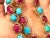 Bochic "Capri" Natural Ruby, Turquoise & Diamond Necklace & Earrings Set 18K Gold For Sale - Image 16 of 18