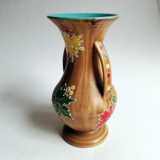 Vase from Santucci Deruta, 1950s For Sale - Image 4 of 7