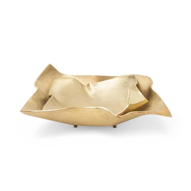 2020s AURA LONDON Fold Decorative Object, Gold For Sale - Image 5 of 5
