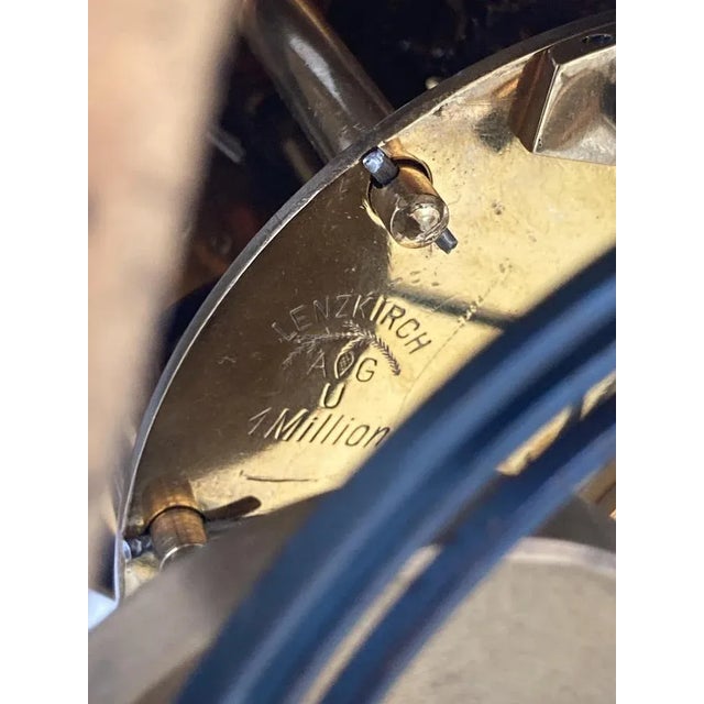 Brown Antique Portal Clock from Lenzkirch AGU, 1890s For Sale - Image 8 of 12