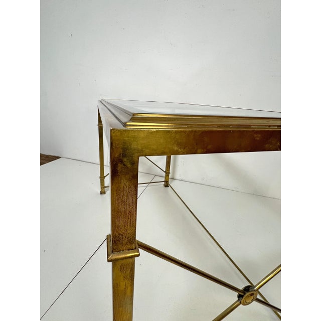 C. 1960s Mastercraft Brass Writing Desk and Chair For Sale - Image 12 of 15