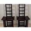Tall Ladderback Architectural Design Chairs- A Pair For Sale - Image 18 of 18