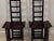 Tall Ladderback Architectural Design Chairs- A Pair For Sale - Image 18 of 18