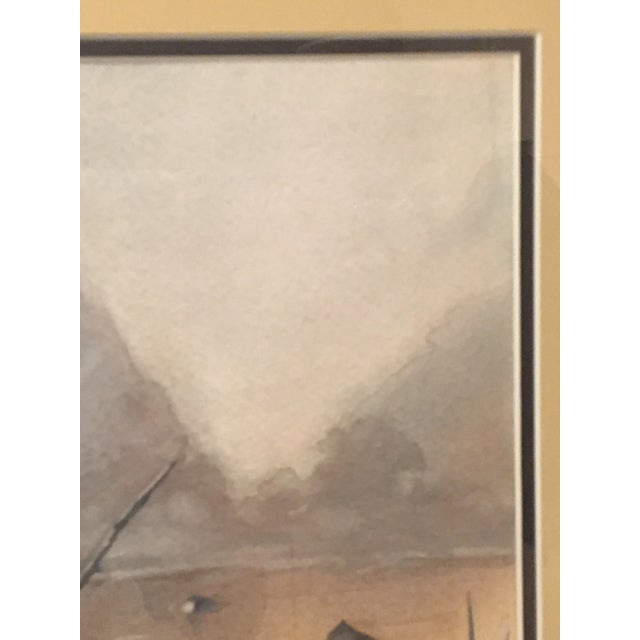 Vintage "Li River China" Watercolor Painting by Molly Rice, Framed For Sale - Image 4 of 13