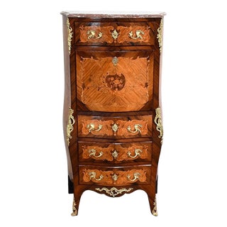 Late 19th Century Secretary in Marquetry For Sale