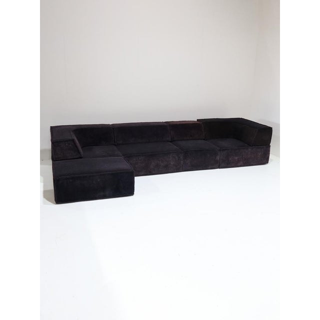 Black Vintage Swiss Trio Modular Sofa from Cor, 1970s, Set of 9 For Sale - Image 8 of 18