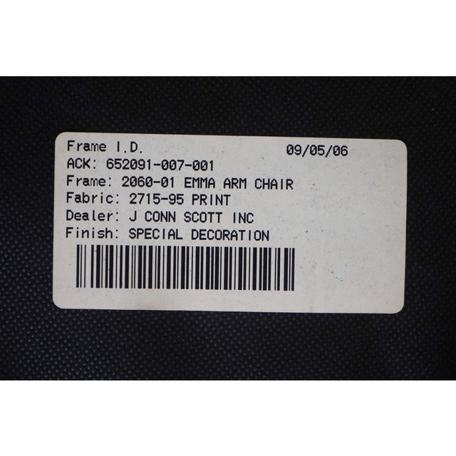 Pair Hickory Chair Georgian Style Painted Armchairs For Sale - Image 12 of 12