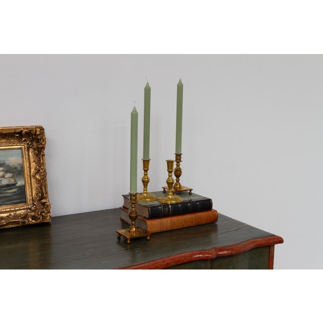 Antique Danish Brass Candlesticks, 1890s, Set of 4 For Sale - Image 15 of 17