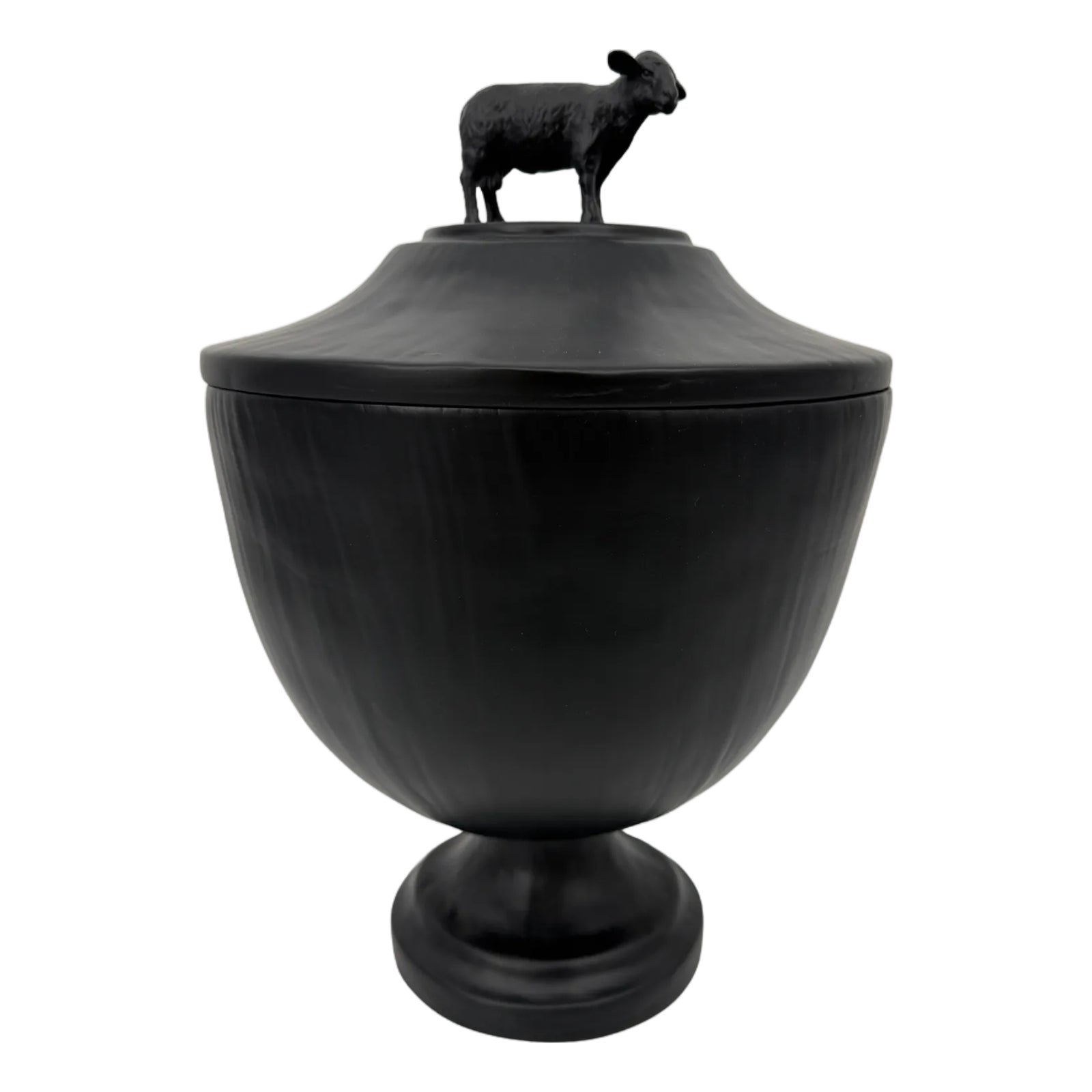 Oly Studio Black Cast Resin Sheep Lidded Fable Box Animalia | Chairish