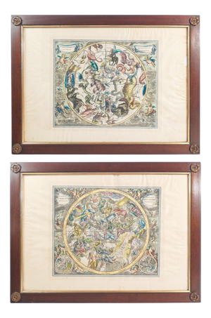 Celestial Maps, Paper, Framed, Set of 2