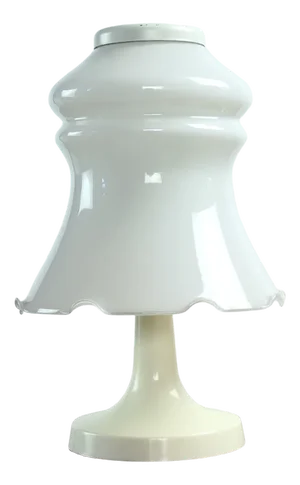 White Opaline Glass Table Light from Opp Jihlava, Czechoslovakia, 1960s