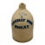 Antique American Blue Decorated 2 Gallon Stoneware Advertising Jug by West Troy Pottery Co. New York Circa 1880s For Sale