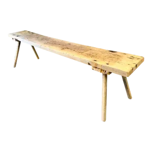 Late 19th Century Very Long & Narrow French Bleached Oak Console Table