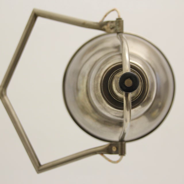 1970s Silvered Desk Lamp by Edouard-Wilfred Buquet, France, 1930s For Sale - Image 5 of 16