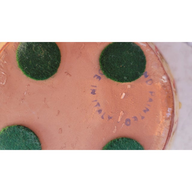 Mid 20th Century Mid 20th Century Italian, Hand Painted Small Ceramic Vase For Sale - Image 5 of 9