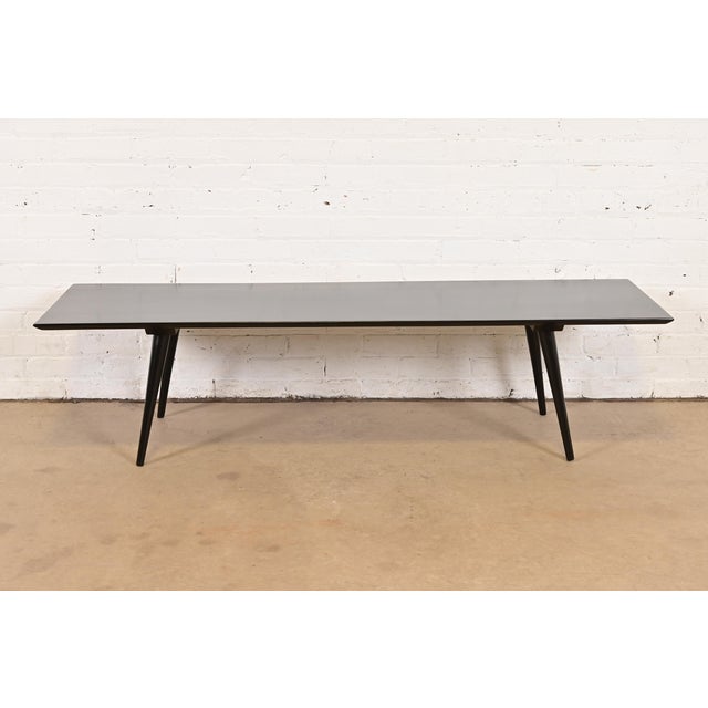 Paul McCobb Planner Group Black Lacquered Coffee Table or Bench, Newly Refinished For Sale In South Bend - Image 6 of 6