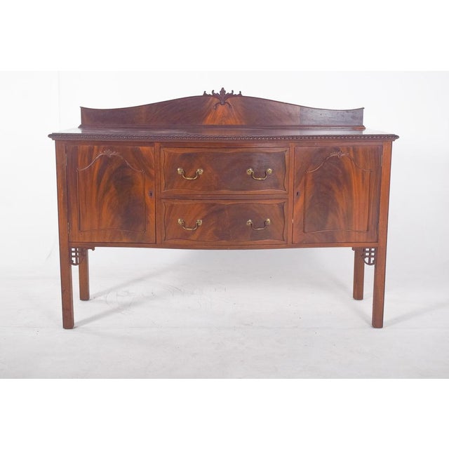 Antique European Sideboard in Mahogany, 1890s For Sale - Image 6 of 9