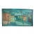 Circa 1950 Helen Shafter Feyler-Switz Modernist Village Oil Painting on Canvas "Structures" For Sale