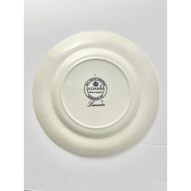 William Adams and Company 1990s Adams “Lancaster” Ironstone Bread Plates - Set of 7 For Sale - Image 4 of 5