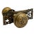 19th Century American Cast Bronze Door Knobs. A Set of 5 Pieces For Sale