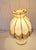 Vintage Table Lamp with Cream Plastic Base and Beige Fabric Shade, 1970s For Sale - Image 3 of 7