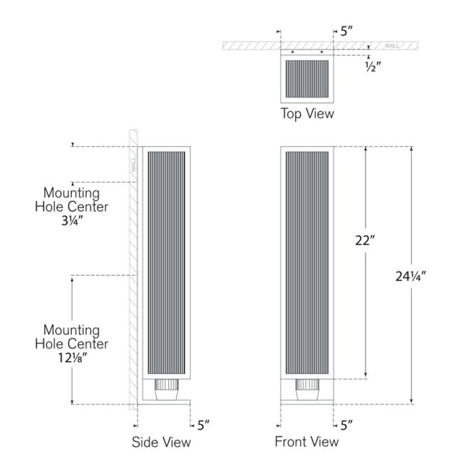 Modern Barbara Barry for Visual Comfort Signature York 24" Single Box Sconce in Polished Nickel with Clear Ribbed Glass For Sale - Image 3 of 5