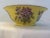 1980s Chinese Yellow Botanical Centerpiece Bowl For Sale In West Palm - Image 6 of 8