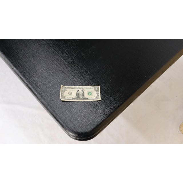 Triple Cylinder Base Lacquered Cloth Wrapped Extra Long Dining Conference Table For Sale - Image 13 of 18