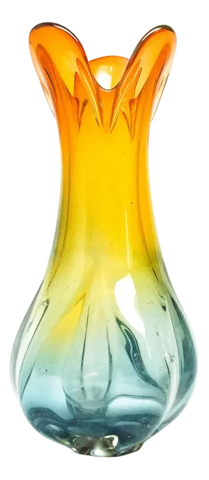 Postmodern Vase from Chribska Glassworks, Czechoslovakia, 1930s