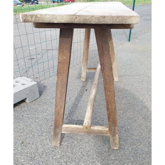 A lovely French 19th Century Laundry Table (now used as a console). Made from pine and having great original patina....