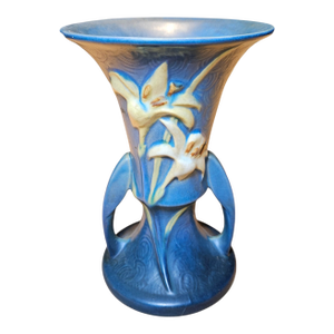 Roseville Pottery Zephyr Blue Lily Vase