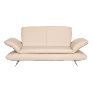 Cream Leather Rossini 2-Seater Sofa from Koinor For Sale