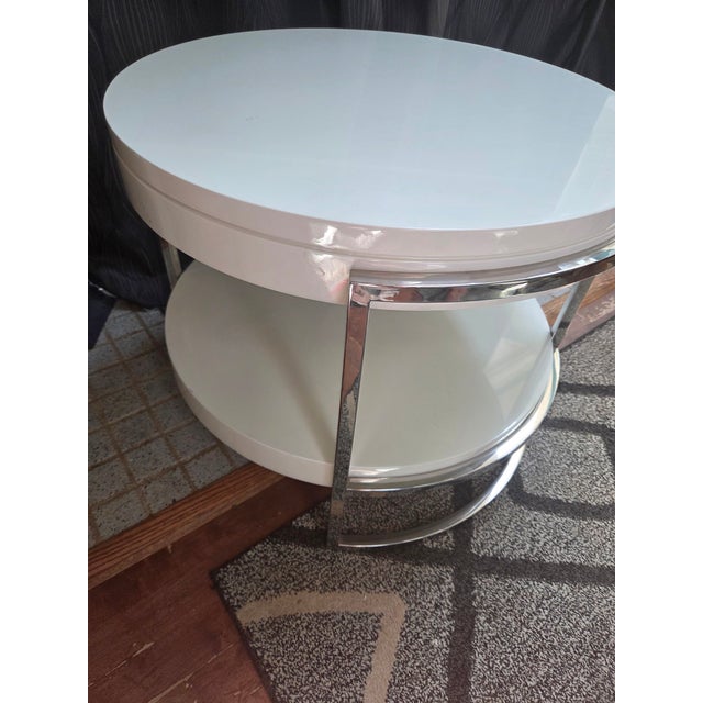Early 21st Century Mitchell Gold + Bob Williams Lawson Side Table For Sale - Image 5 of 14