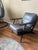 Pottery Barn Pottery Barn Raylan Leather Arm Chair MCM For Sale - Image 4 of 14