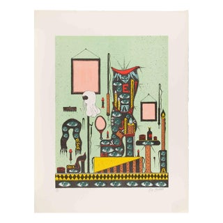 Guy Harloff, Untitled (Vision), 1970s, Screenprint For Sale
