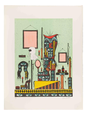 Guy Harloff, Untitled (Vision), 1970s, Screenprint