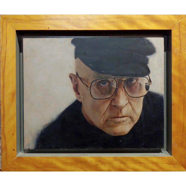 Paul Fenniak -Portrait of Rod Steiger -Oil painting oil painting on canvas -signed frame size 15 x 12" canvas size 11 x 9"...