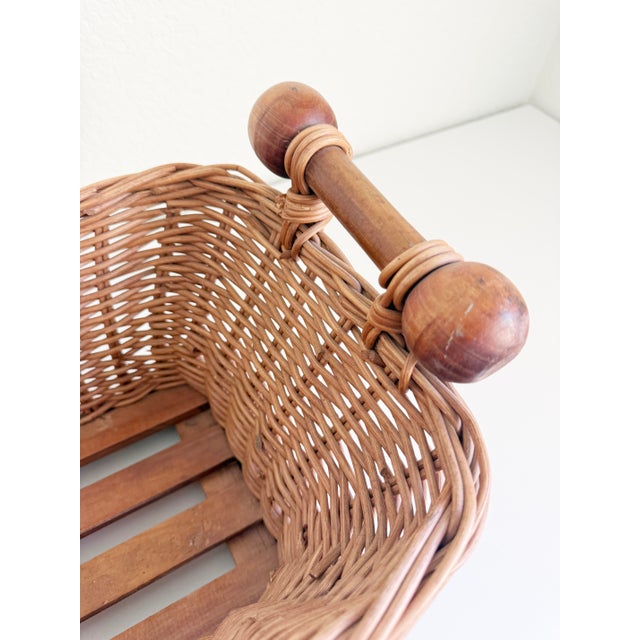 Wood French Boulangerie Basket, Early to Mid-20th C For Sale - Image 7 of 11