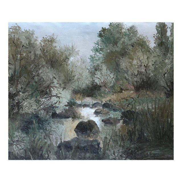 Jean Hoyoux, Les Eaux-Chaudes, Oil on Canvas For Sale