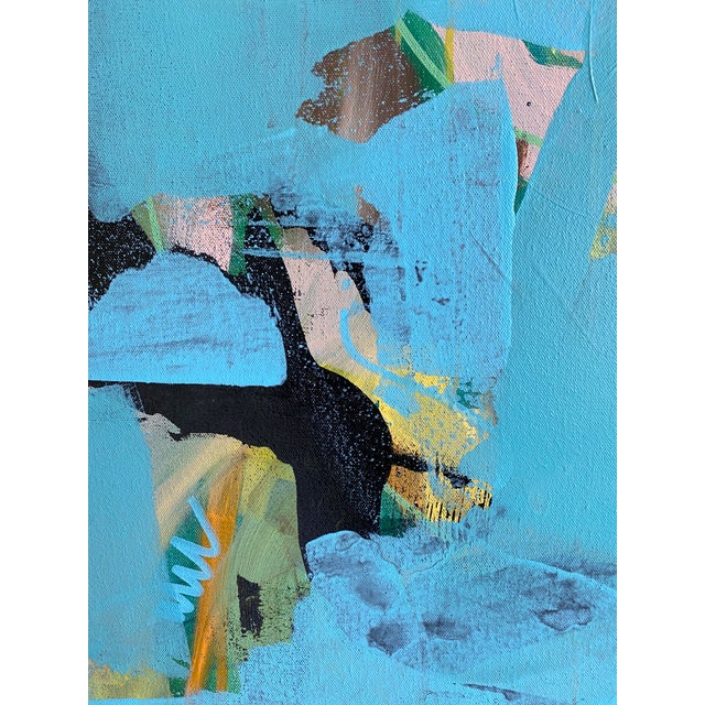 2020s 2022 Large Coastal Painting by Jessalin Beutler "Clear River" For Sale - Image 5 of 5