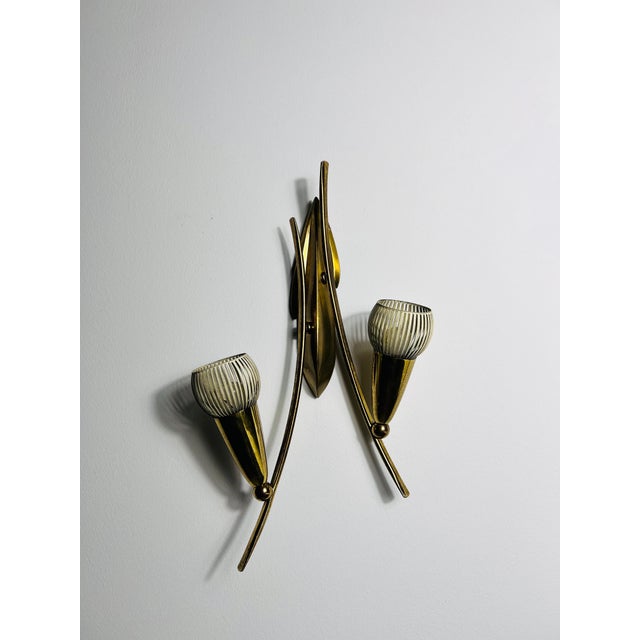 1960s Mid-Century Modern Brass Wall Lamp, Italy, 1960s For Sale - Image 5 of 11