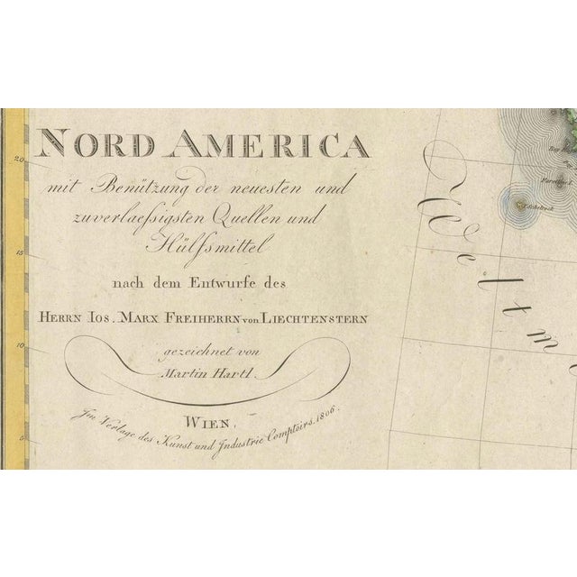 Large Antique Map of North America, 1806 For Sale - Image 3 of 13