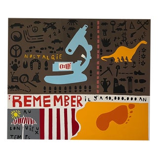 Alexandre Schaller, Times, Acrylic on Canvas, 1990s For Sale