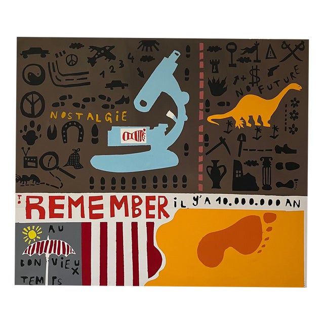 Alexandre Schaller, Times, Acrylic on Canvas, 1990s For Sale