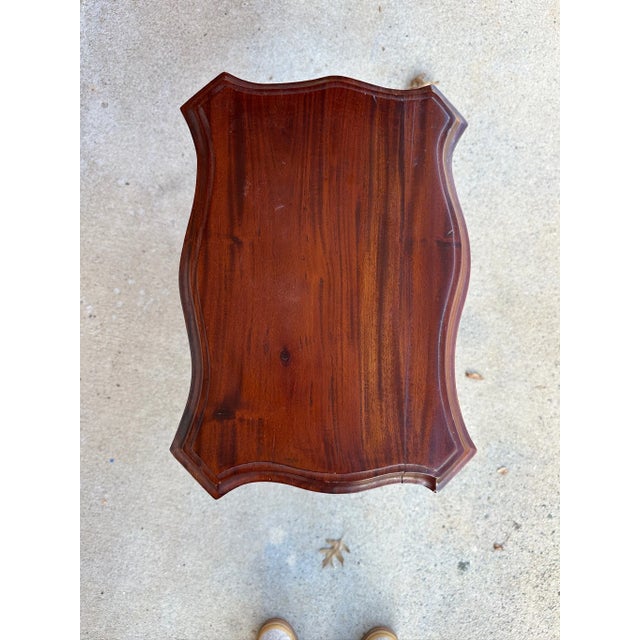 Brown Mahogany Dolphin Pedestal Table Circa 19-C For Sale - Image 8 of 8