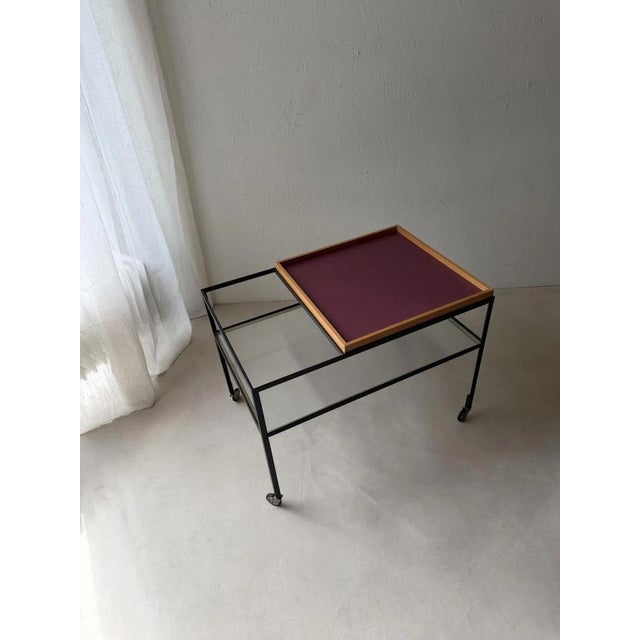 Metal Serving Trolley by Herbert Hirche, 1950s For Sale - Image 7 of 13