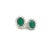 Metal Natural Emerald Diamond Earrings 14k Gold 2.87 TCW Certified For Sale - Image 7 of 9